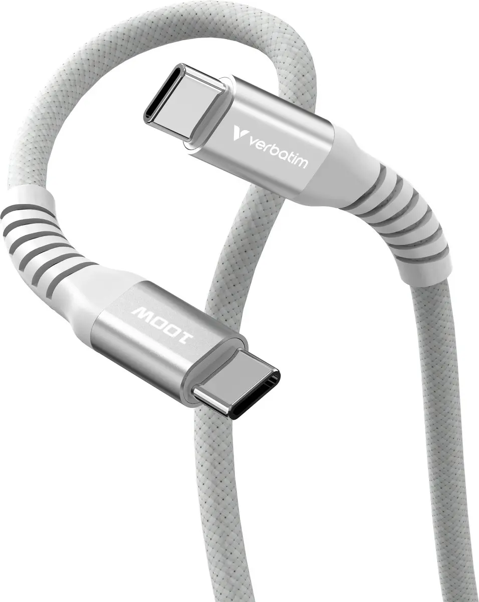 Verbatim USB-C Kabel 1,2m 100W PD - Transparant