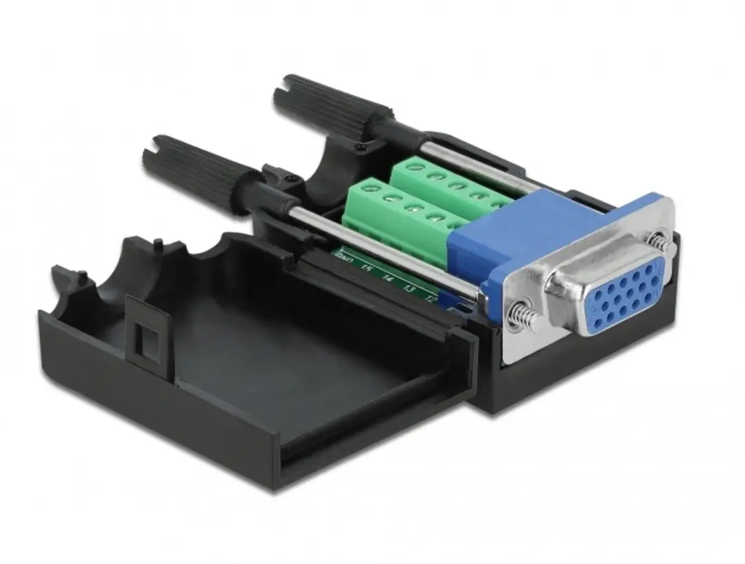 Delock VGA15 Vrouwelijk naar Terminal Block Adapter