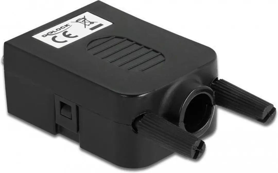 Delock VGA15 Vrouwelijk naar Terminal Block Adapter - Zwart/Blauw