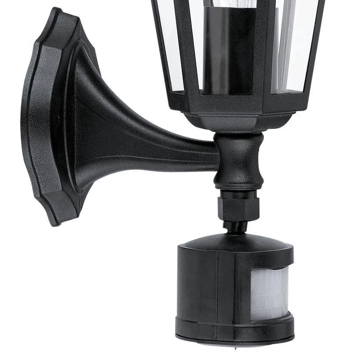 Eglo Laterna 4 Wandlamp Zwart - Bewegingssensor