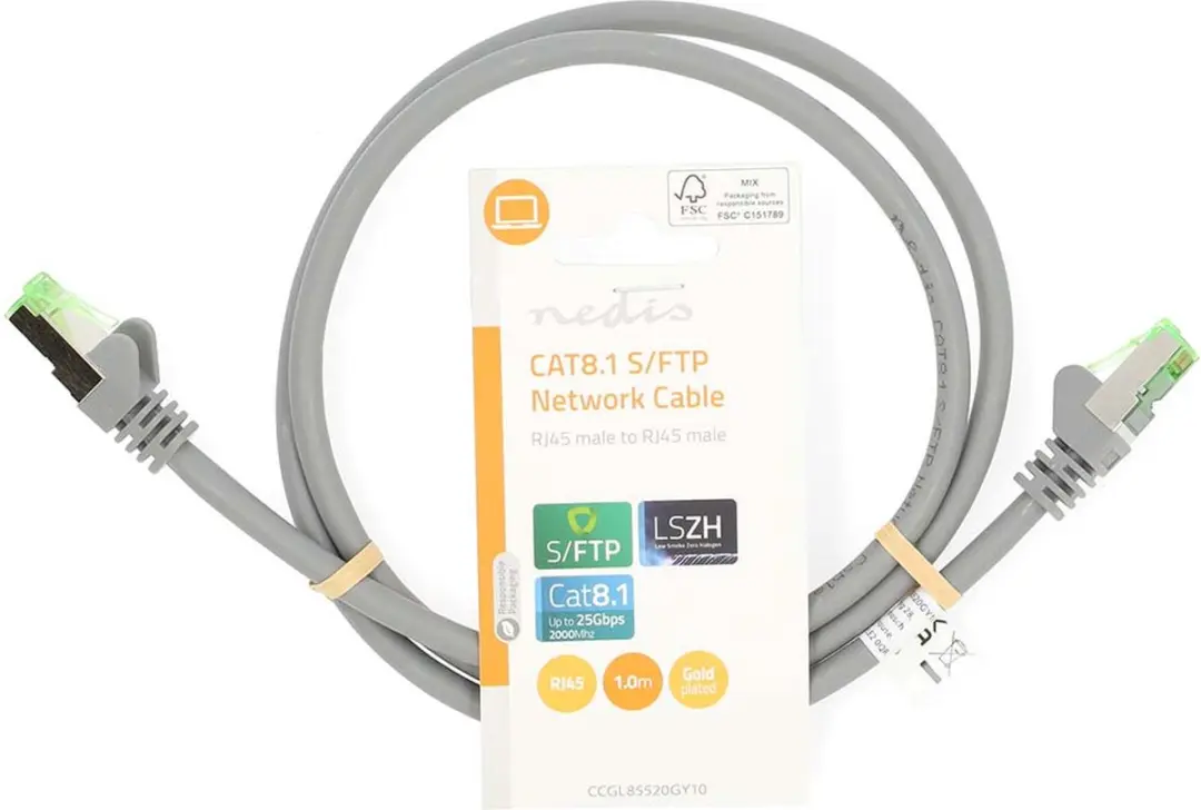 Nedis Cat 8.1 Netwerkkabel CCGL85520GY10 1m - Grijs