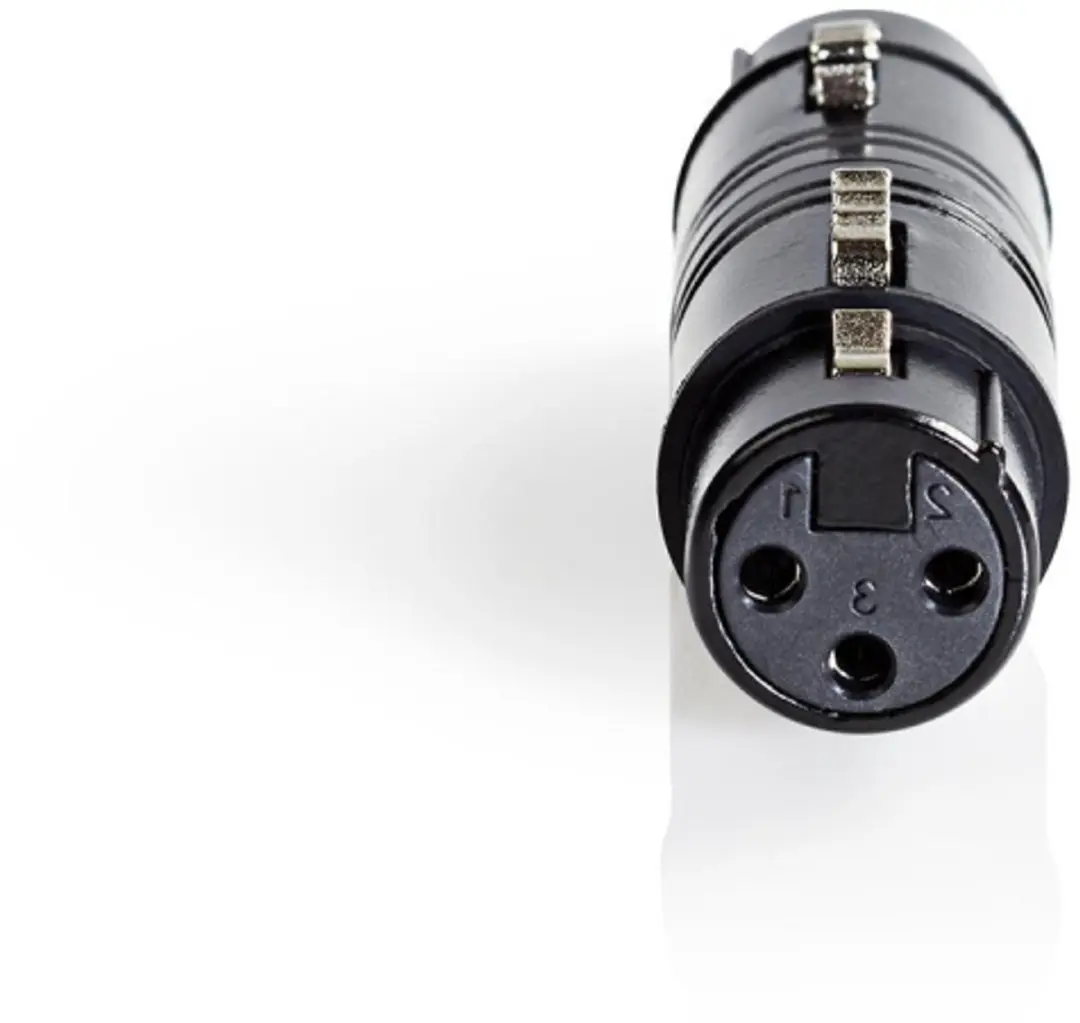 Nedis XLR-Adapter COTP15920BK - 3-Pins Female - Zwart