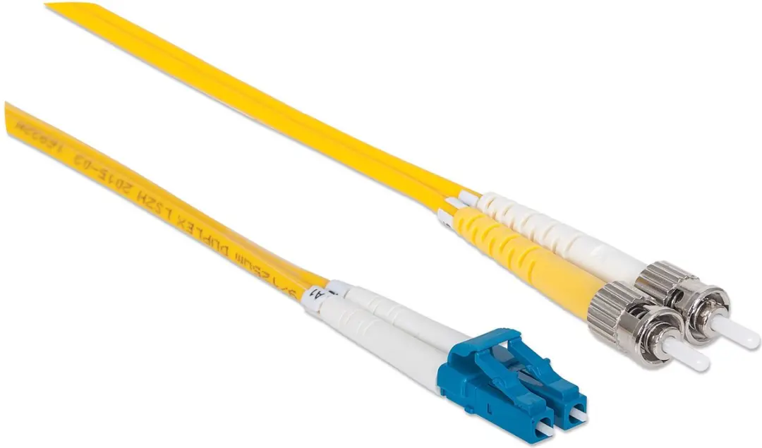 Intellinet 750011 Glasvezelkabel LC-ST 2m - Geel