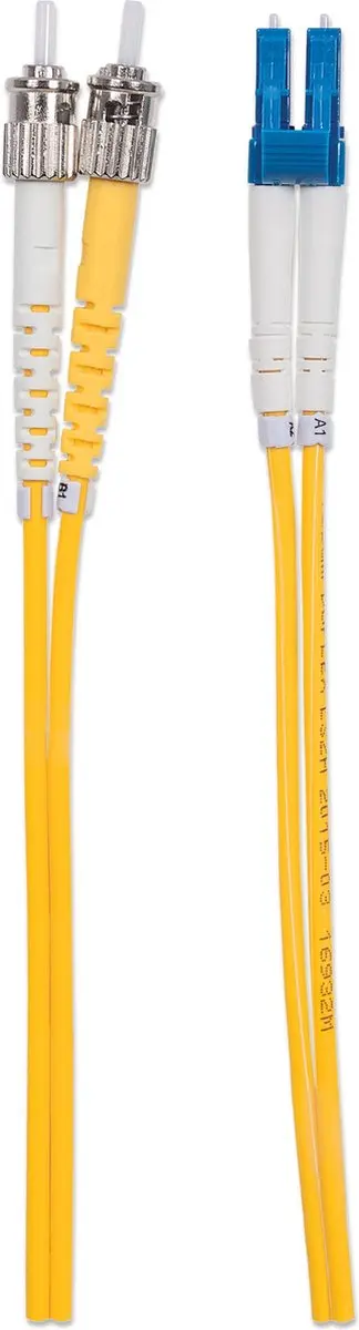 Intellinet 750011 Glasvezelkabel LC-ST 2m - Geel