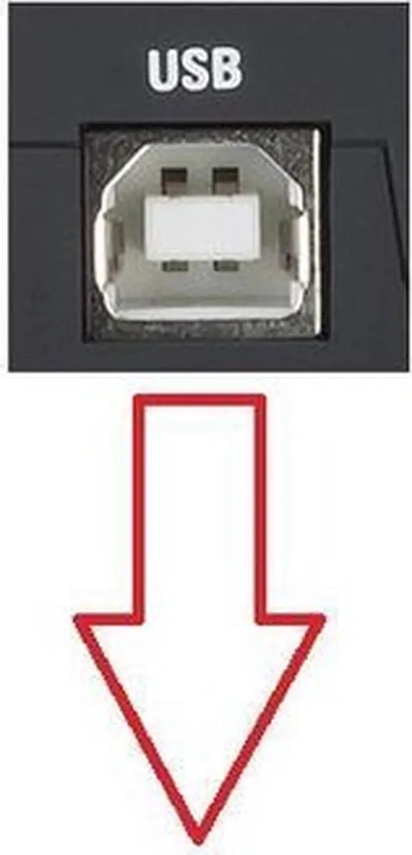 Delock USB-A naar USB-B haaks 2.0 Kabel - 0,5m - Zwart