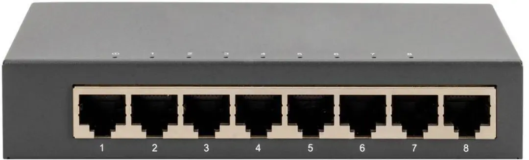Digitus DN-80066-1 Netwerk Switch 8 Poorten 10/100/1000 Mbit/s - Zwart