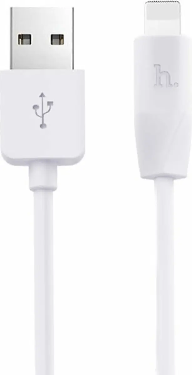 Hoco Lightning naar USB-kabel iPhone/iPad 1m - Wit - afbeelding 6 van 6