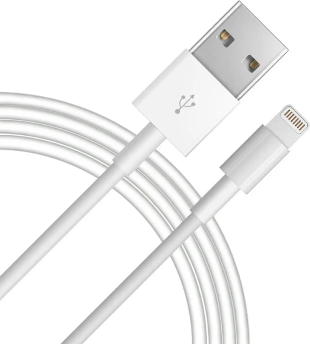 Hoco Lightning naar USB-kabel iPhone/iPad 1m - Wit