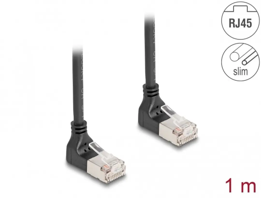 Delock Cat.6A S/FTP RJ45 Kabel 90°