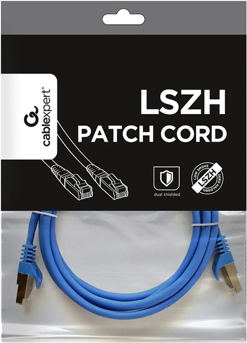 Gembird PP6A-LSZHCU-B-2M FTP Kabel Cat6 Rigide - 2m - Blauw
