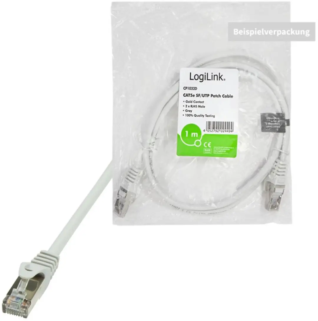 Logilink CP1102D Patchkabel CAT 5e 15m - Grijs