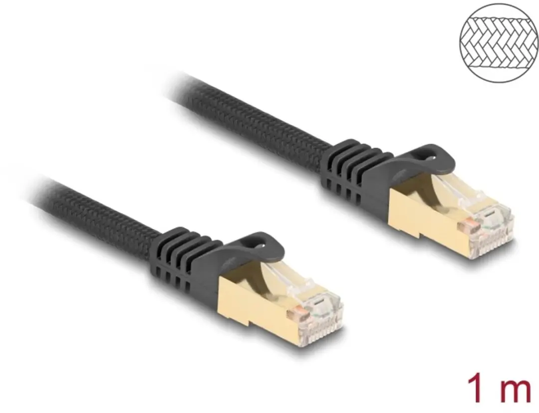 Delock Cat.6A S/FTP RJ45 Kabel 1m