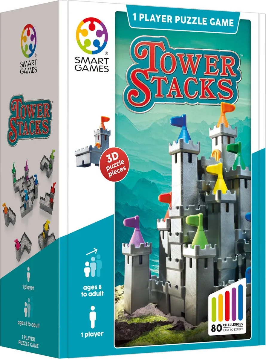 SmartGames Tower Stacks SG 106 - 80 Uitdagingen