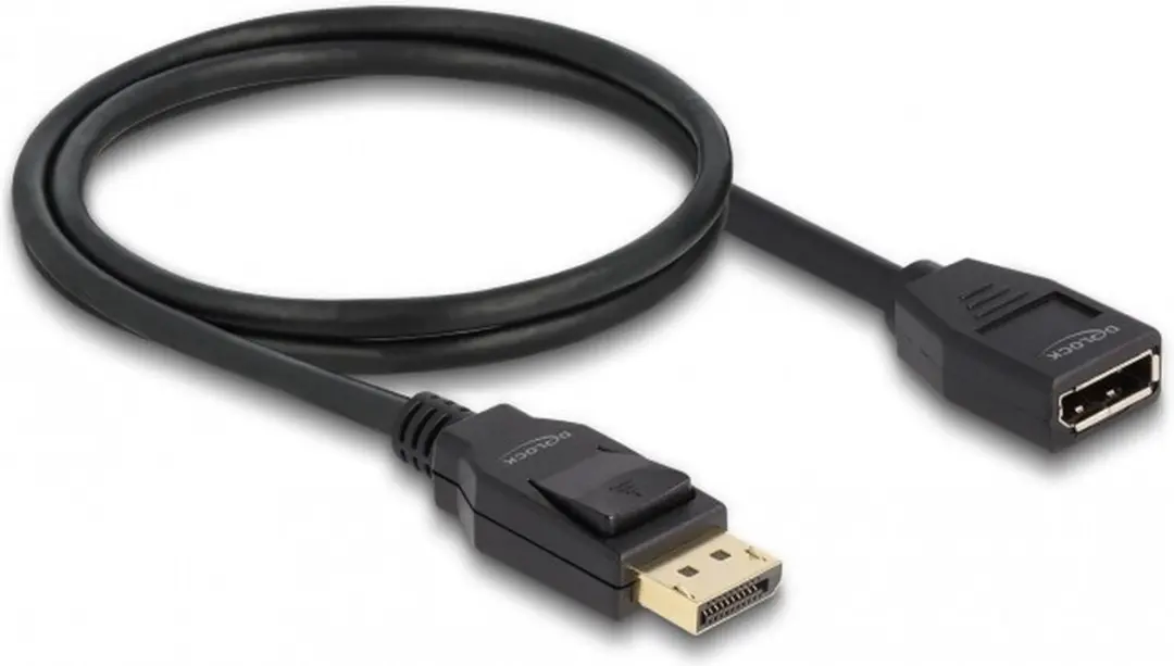 Delock DisplayPort 1.2 Kabel 4K 60Hz 1m - Zwart