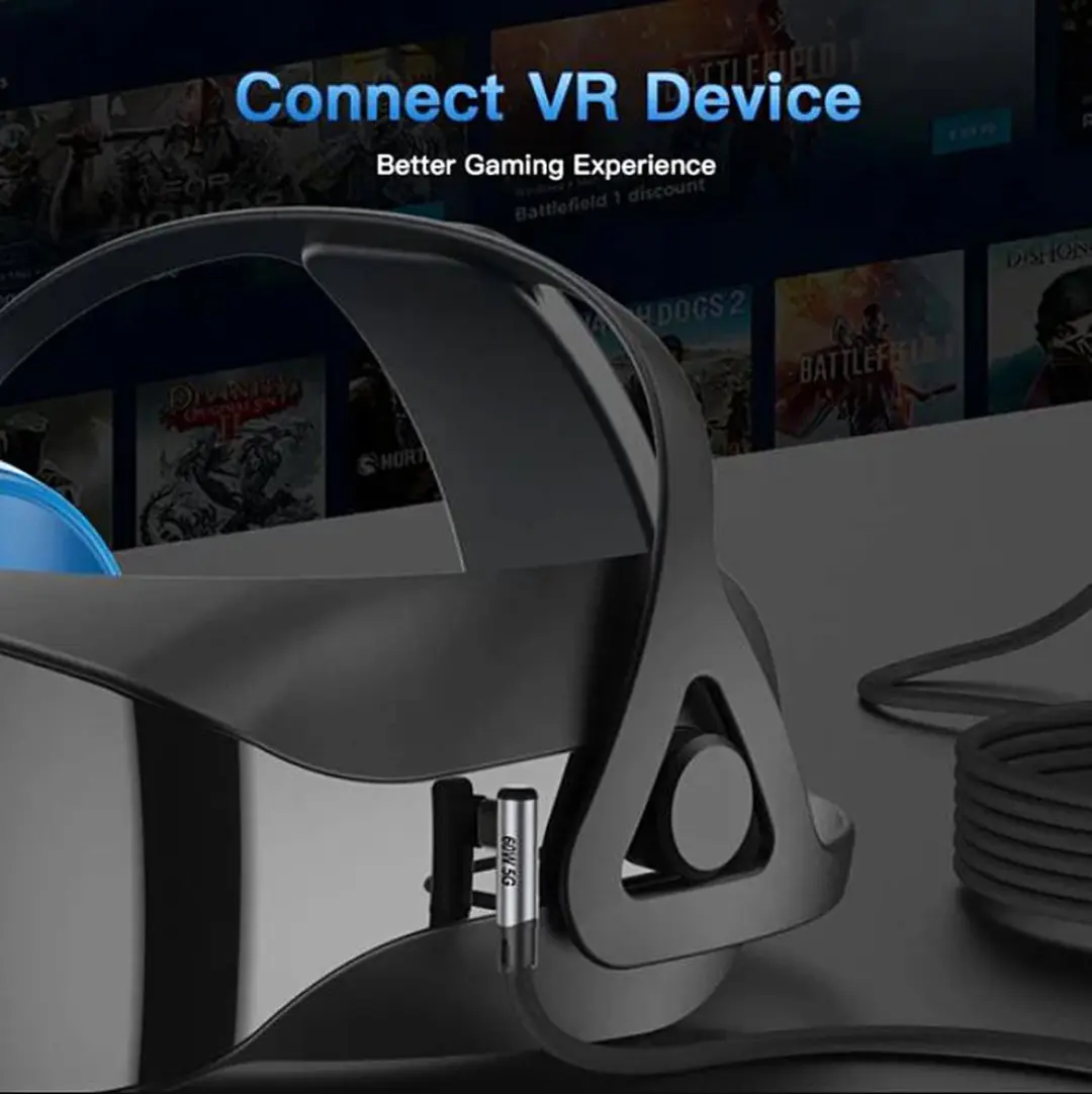 NÖRDIC USB-C Kabel 5m - Oculus Quest/Quest 2 - USB3.2 Gen1