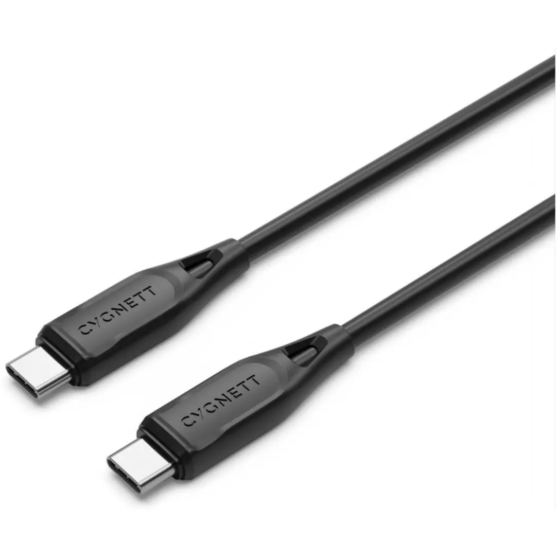 Cygnett USB-C naar USB-C Kabel 2m - Zwart