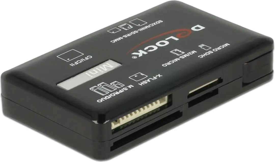 Delock 91758 USB 5Gbps Kaartlezer - Zwart