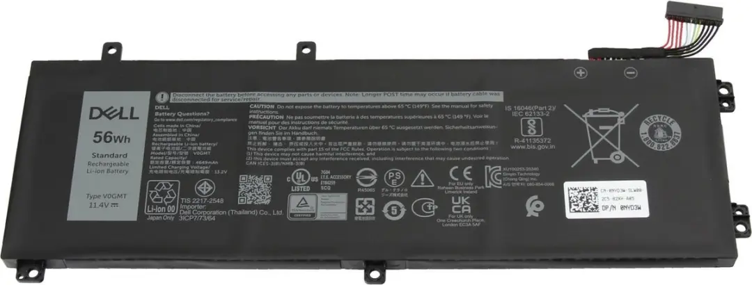 Dell 5D91C Laptopbatterij 56Wh