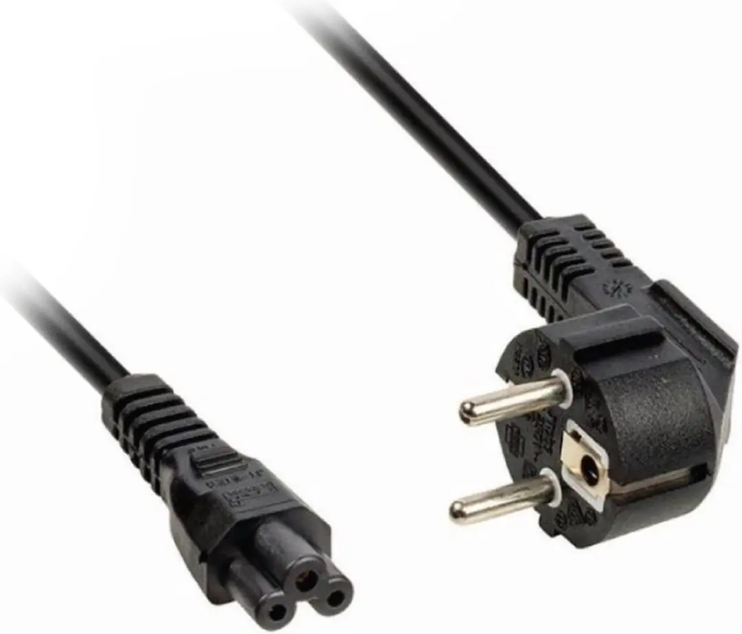 Nedis Stroomkabel Type F CEE 7/7 Male IEC-320-C5 - 5m - Gehoekt - Zwart