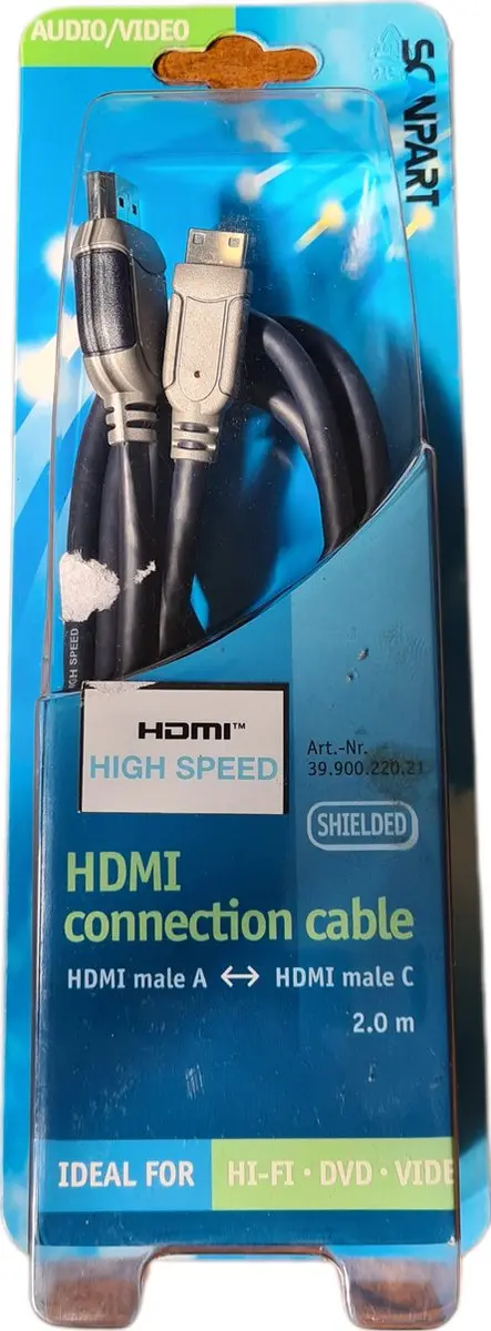 Scanpart HDMI Kabel A naar C 2.0m