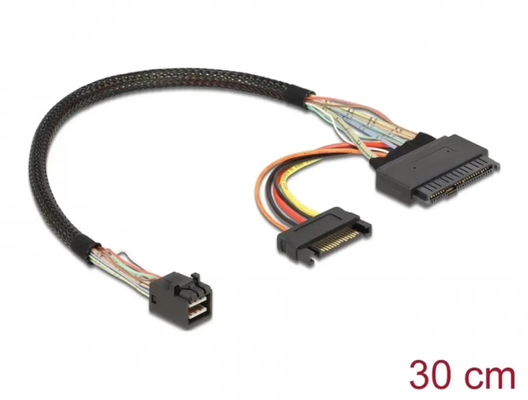 Delock SFF-8643 naar U.2 + SATA Power 30cm