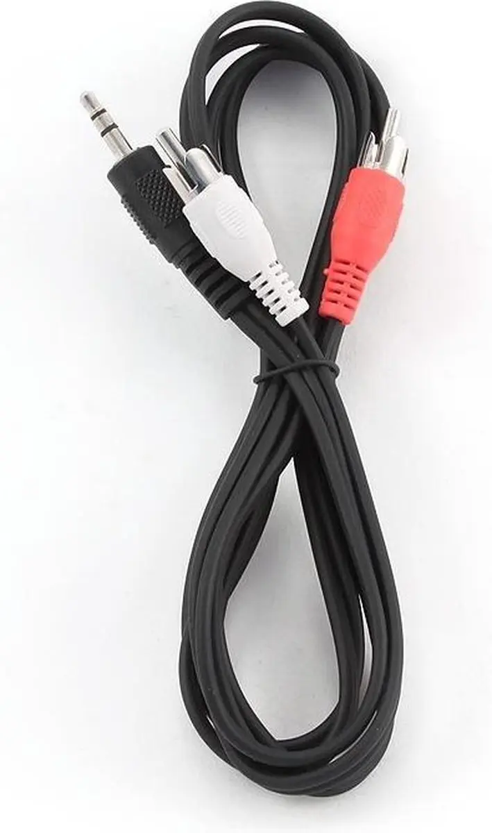Gembird CablExpert CCA-458 Adapterkabel 3,5mm naar RCA - Zwart - afbeelding 6 van 6