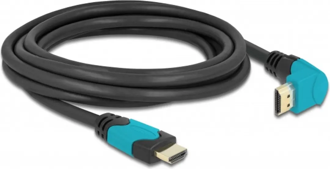 Delock HDMI 2.1 Kabel 8K 60Hz HDR 3m - 90° Haaks