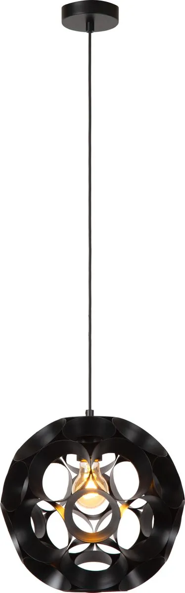 Lucide HANNELORE Hanglamp Ø30cm - 1xE27 - Zwart
