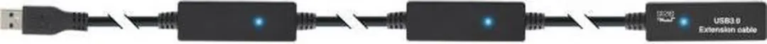 InLine USB3.0 Verlengkabel 15m - 0,9A - Zwart