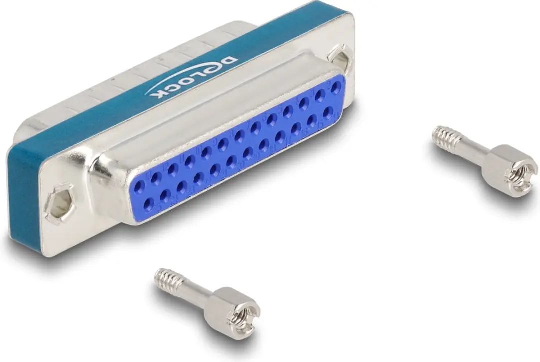 Delock RF/EMI Suppressiefilter D-Sub 25 M/F - Blauw