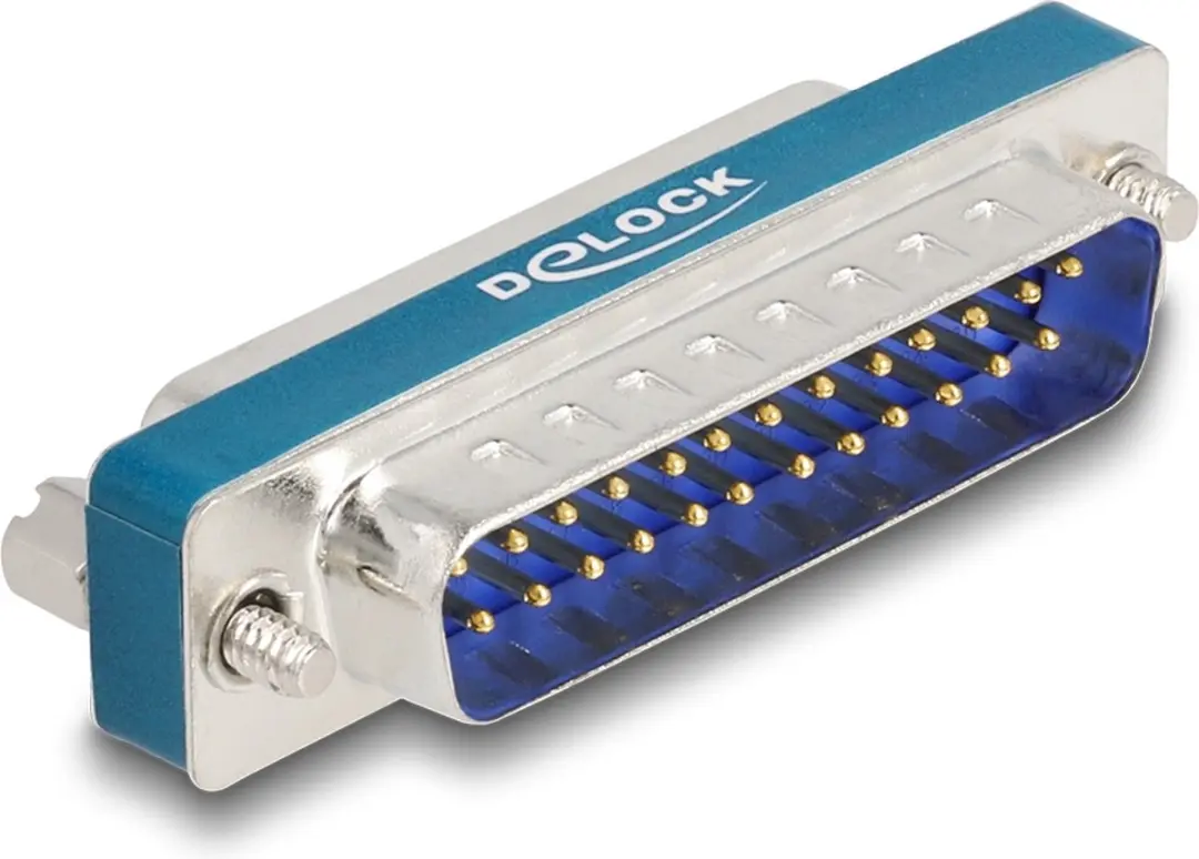 Delock RF/EMI Suppressiefilter D-Sub 25 M/F - Blauw
