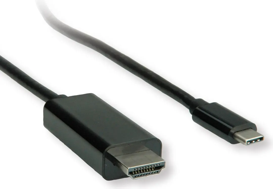 Roline USB-C naar HDMI Adapterkabel M/M 5m - Zwart