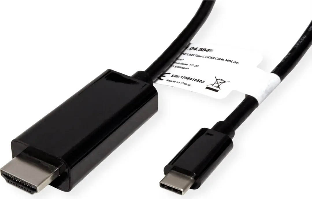 Roline USB-C naar HDMI Adapterkabel M/M 5m