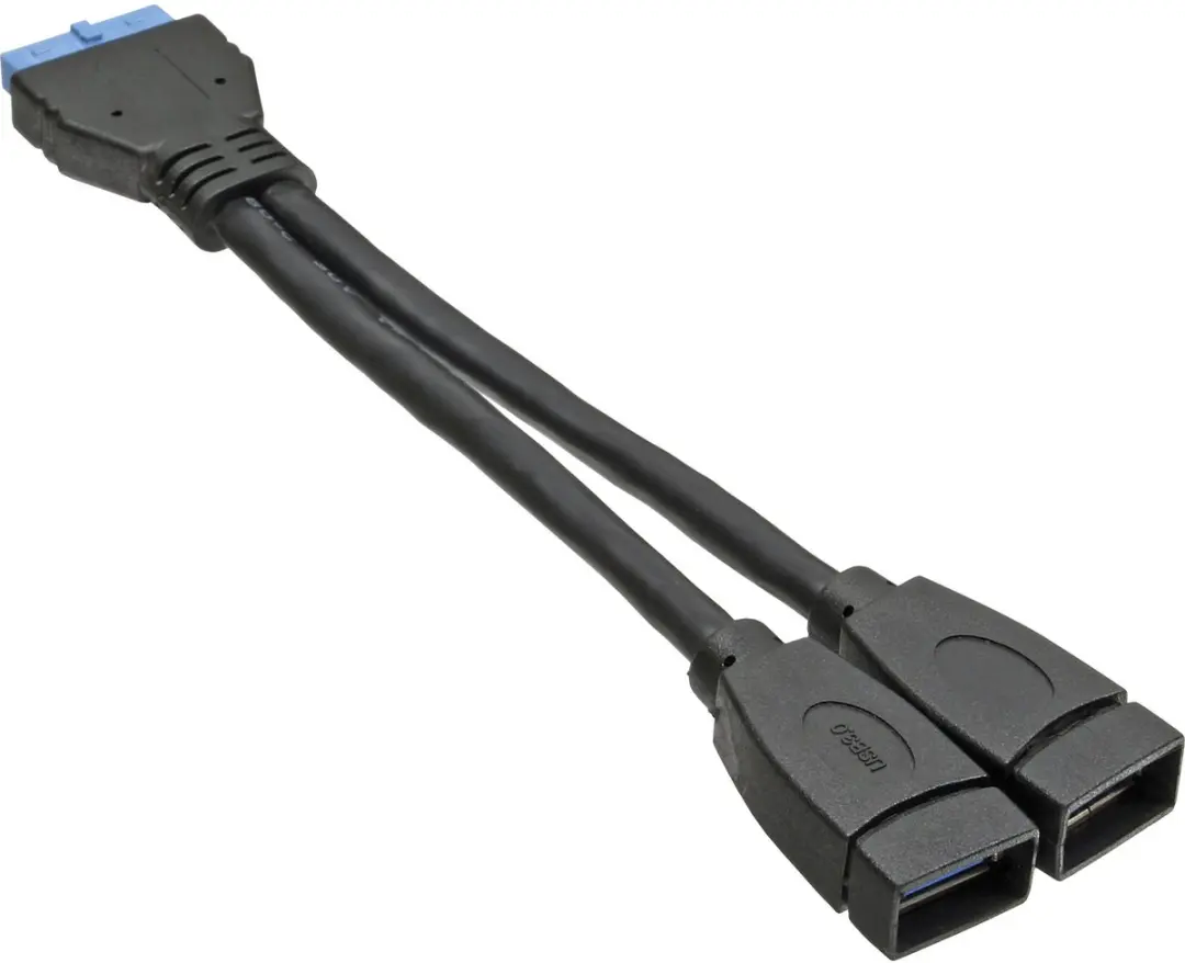 InLine Pin Header Adapter USB3.0 2x USB-A