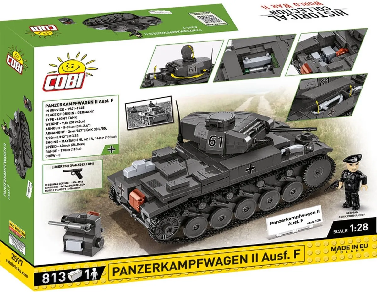 Cobi Panzerkampfwagen II Ausf. F Bouwset 813 Stuks - Meerkleurig