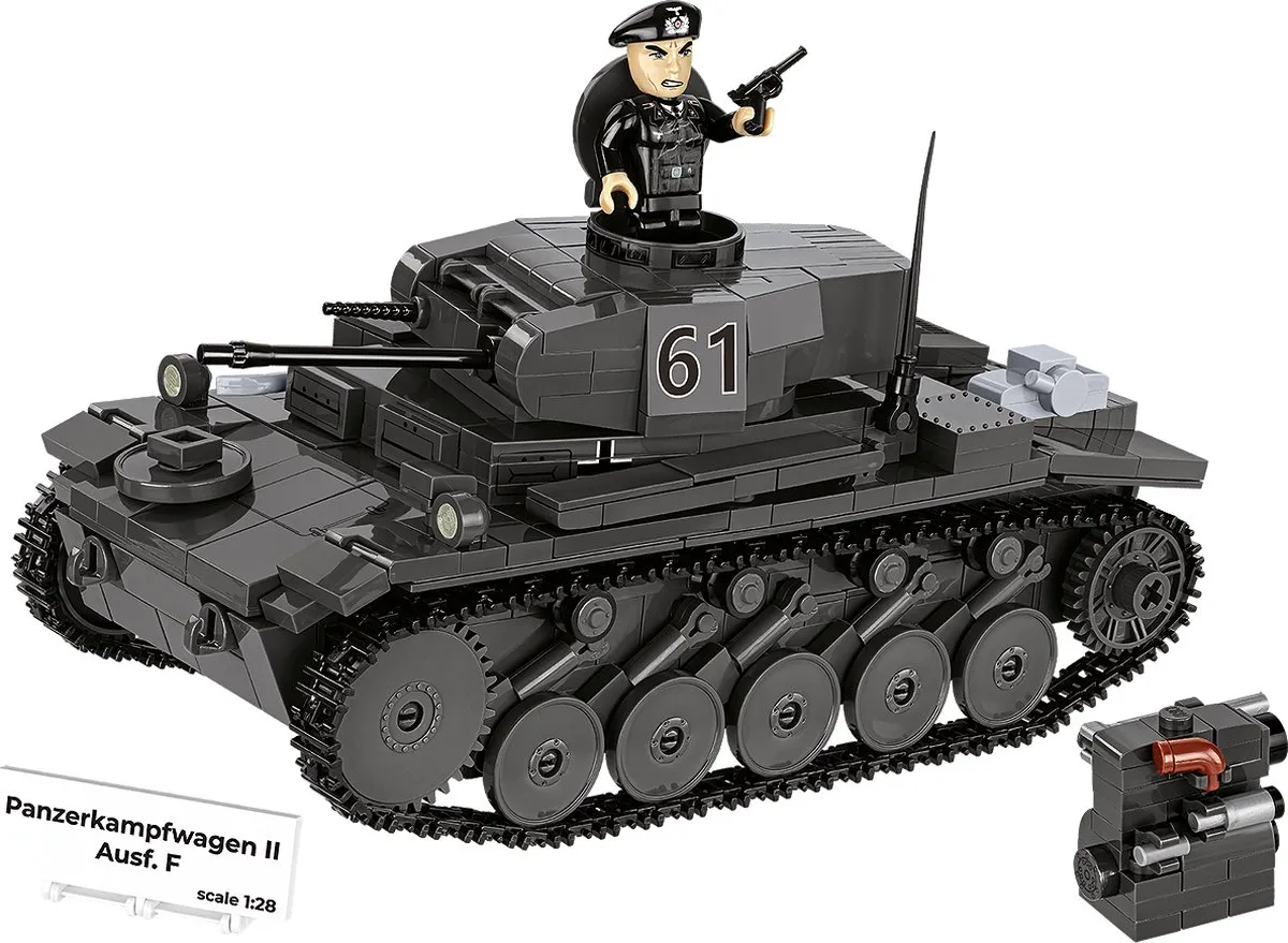 Cobi Panzerkampfwagen II Ausf. F Bouwset 813 Stuks - Meerkleurig - afbeelding 6 van 6