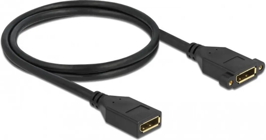 Delock DisplayPort inbouwadapter 1.2 4K60Hz - 1m Zwart