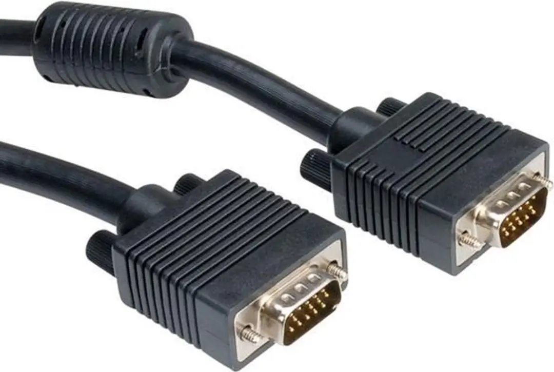Roline SVGA Kabel HD15 M/M 6m - Ferrietkern