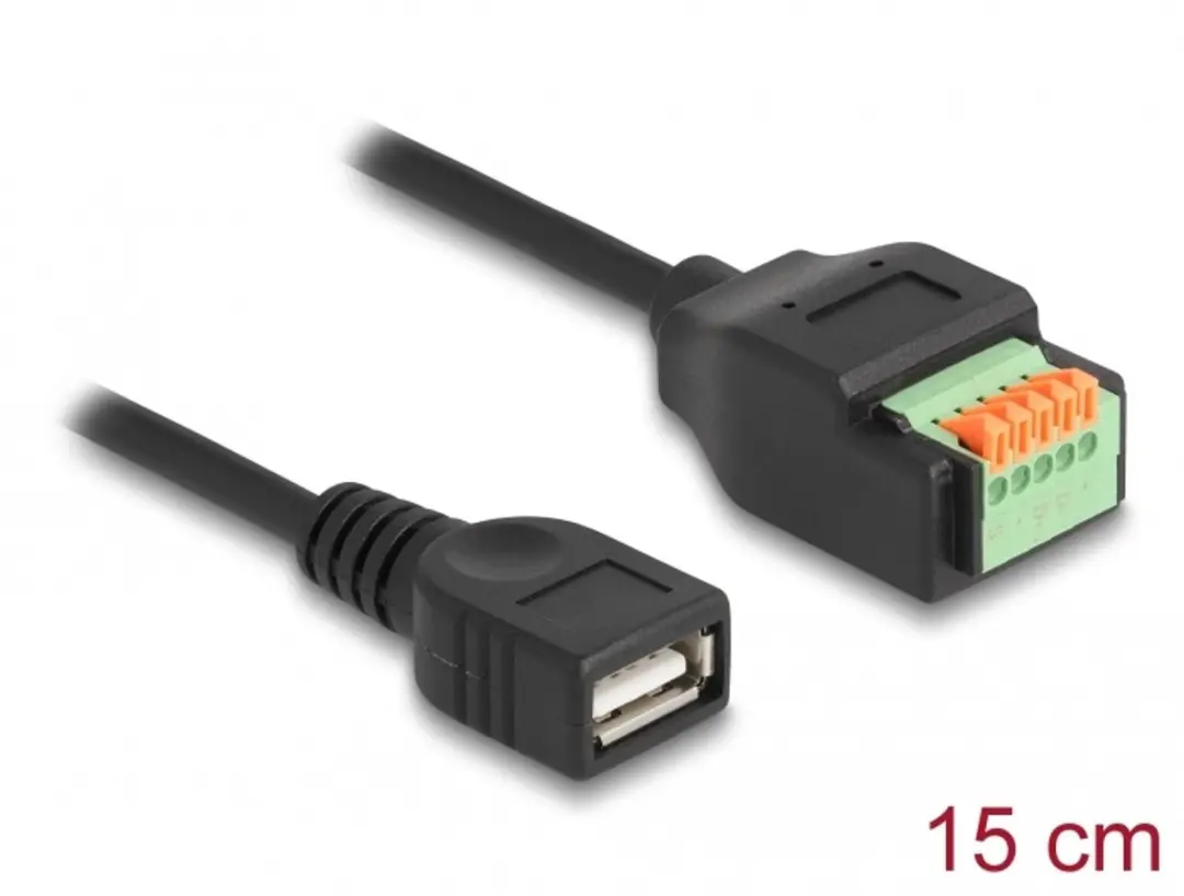 Delock USB 2.0 Type-A naar Terminal Block Adapter
