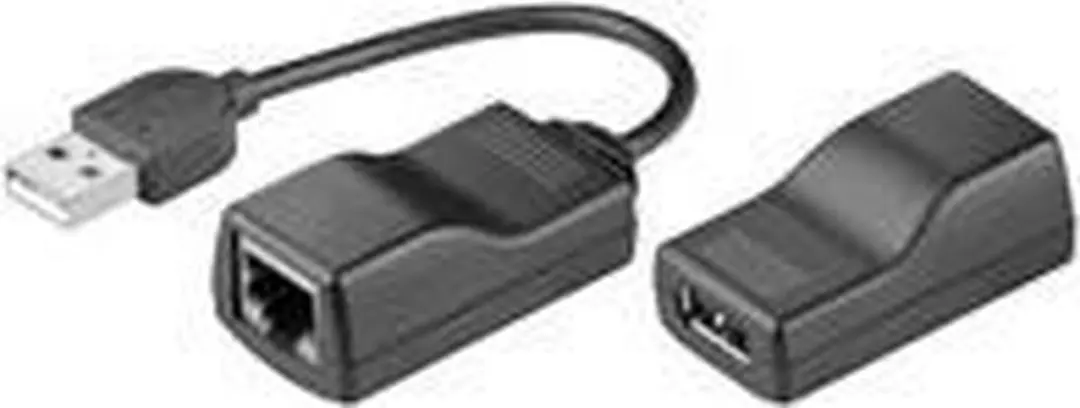 Goobay USB Extensiekabel CAT 40m - 10 Stuks - Zwart