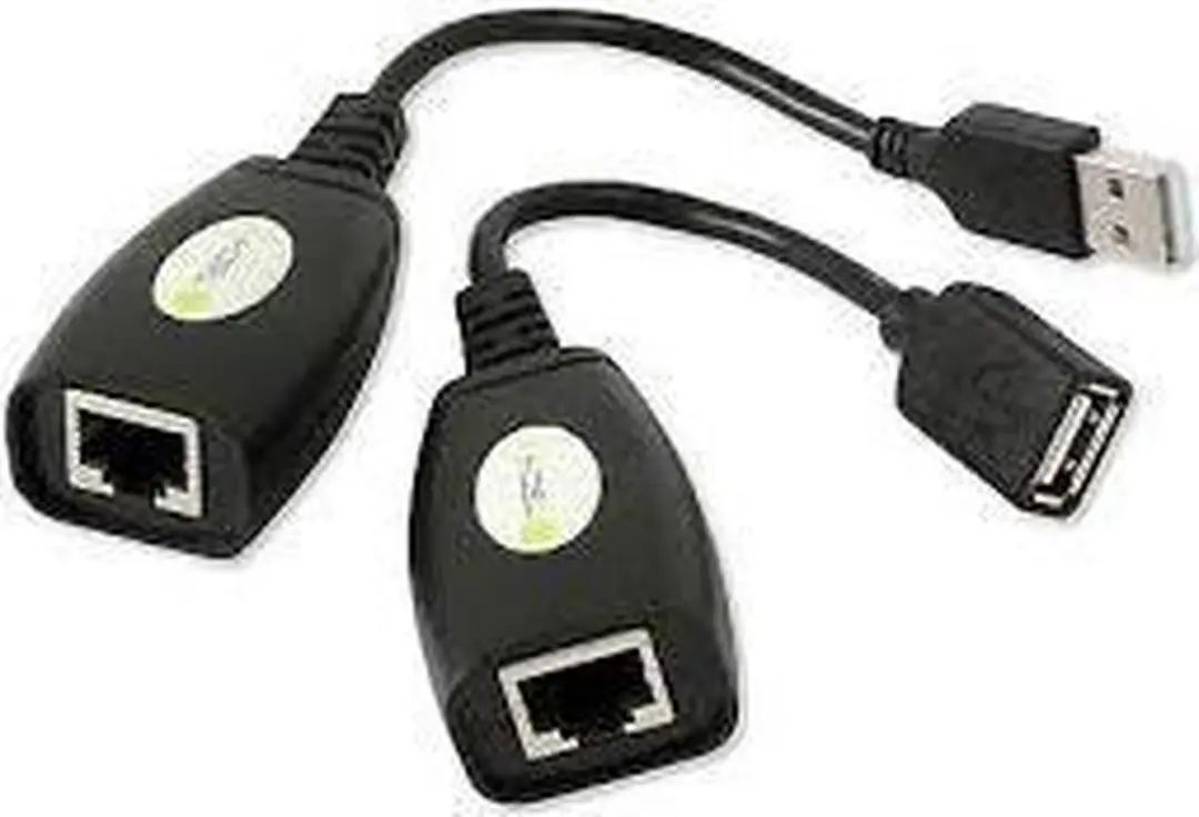 Goobay USB Extensiekabel CAT 40m - 10 Stuks - Zwart