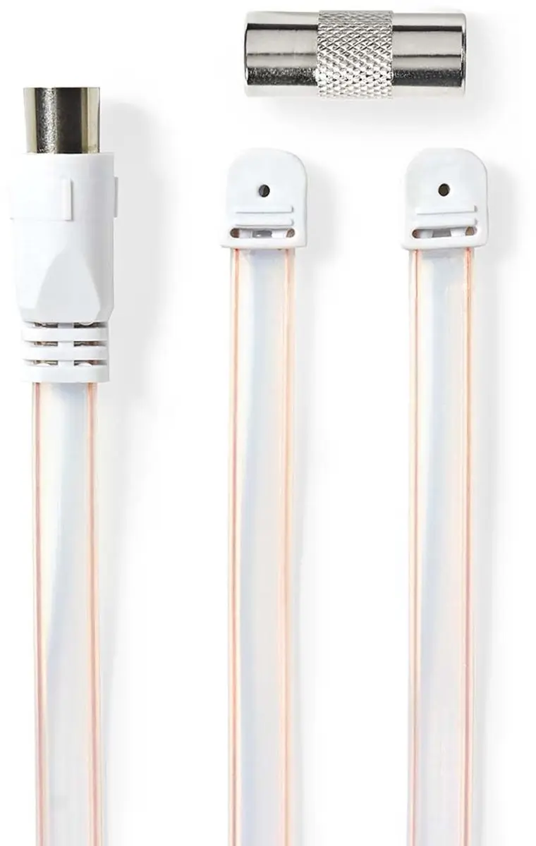 Nedis Coaxkabel IEC Male Open 1.90m - 50 Ohm - Wit