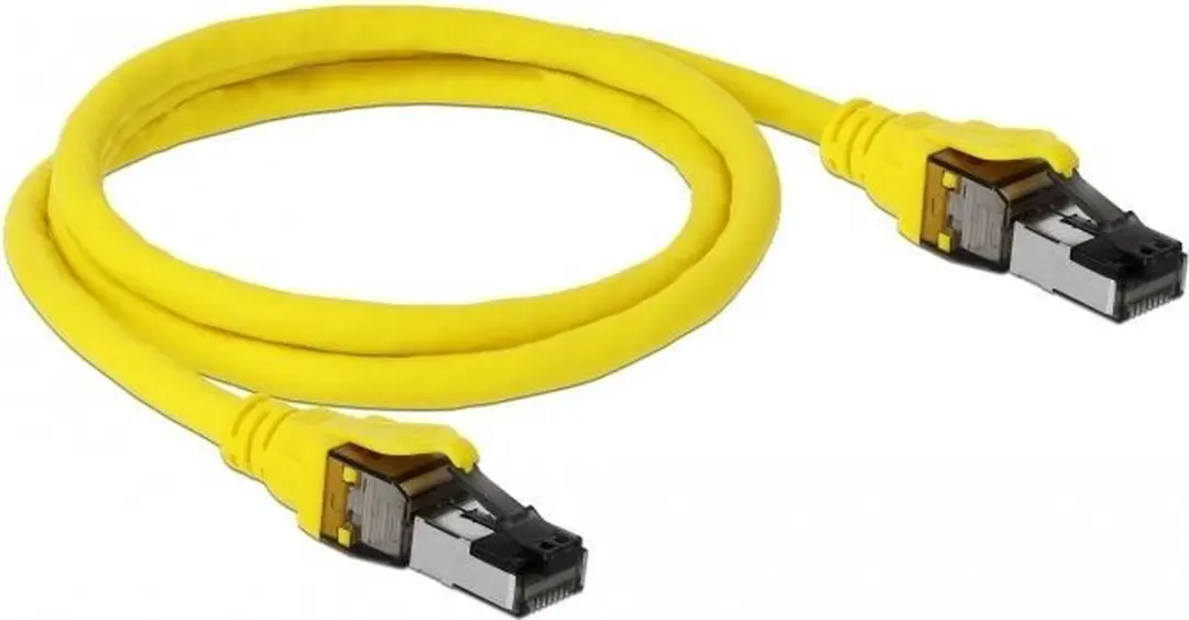 Delock RJ45 Cat.8.1 S/FTP Kabel 1m - Geel