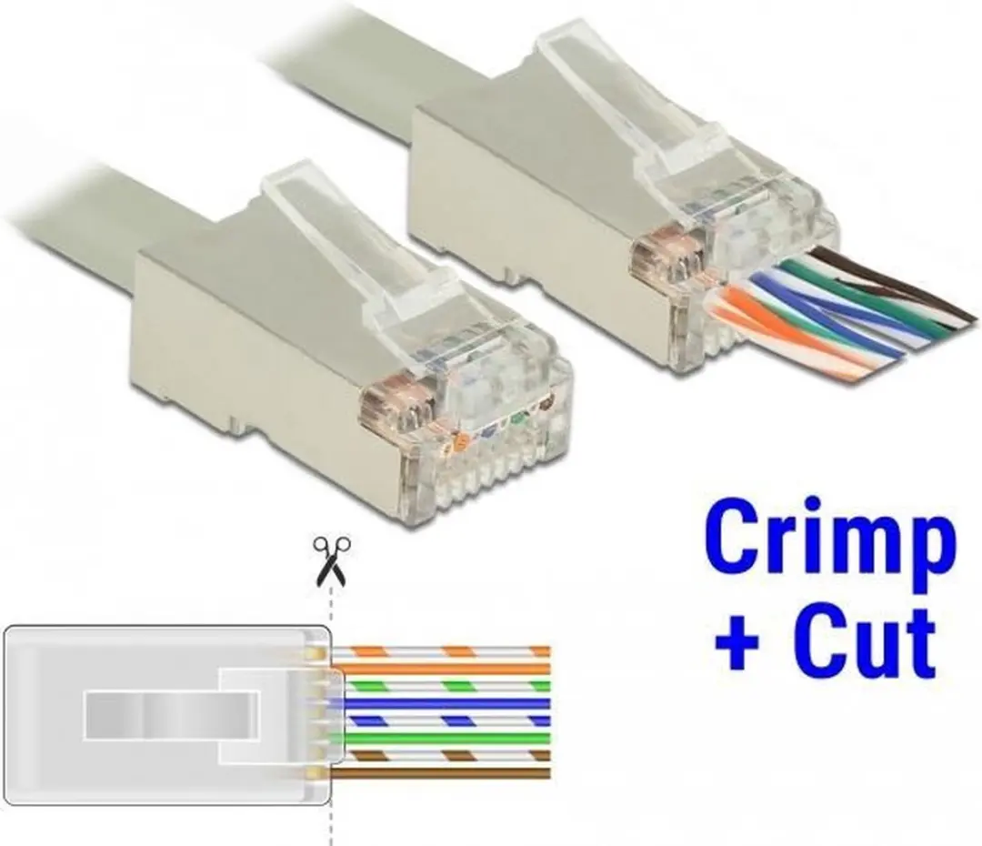 Delock RJ45 Cat.6 STP Crimppluggen - 20 Stuks - Transparant