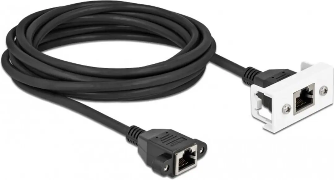 Delock Netwerkverlengkabel Cat.6A 5m - RJ45 naar RJ45 - Zwart