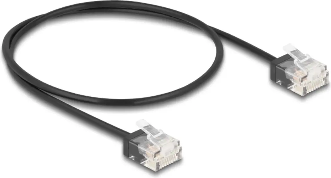 Delock RJ45 Cat.6 UTP Kabel 0,5m - Zwart