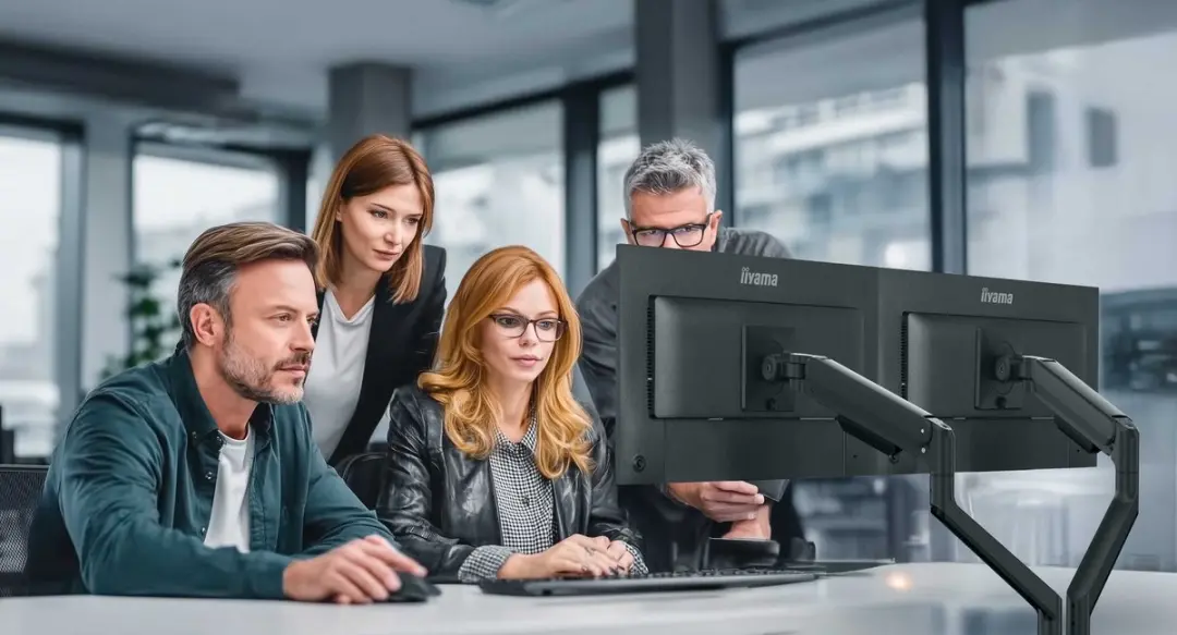 iiyama DS4002C-B1 Monitorsteun 2 schermen - 24-34" - Zwart