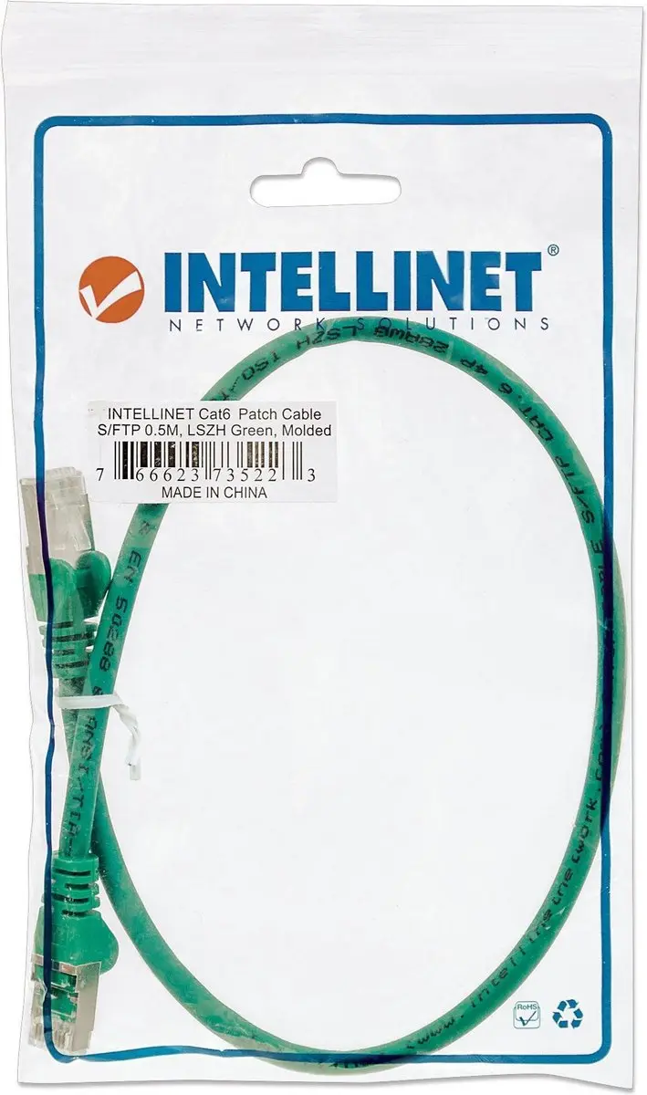 Intellinet CAT6 sFTP Kabel 0.5m - Groen