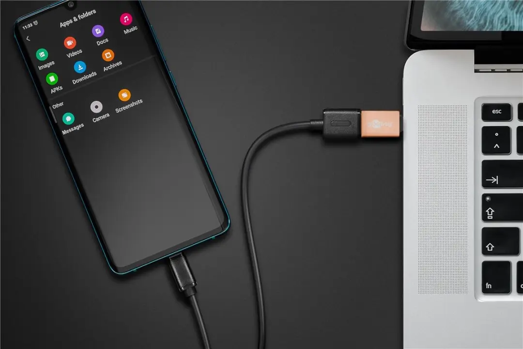 Goobay USB-C naar USB-A Adapter 3.0 - 10 Stuks - Goud