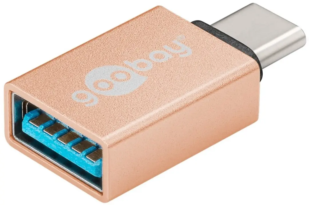 Goobay USB-C naar USB-A Adapter 3.0 - 10 Stuks - Goud - afbeelding 6 van 6